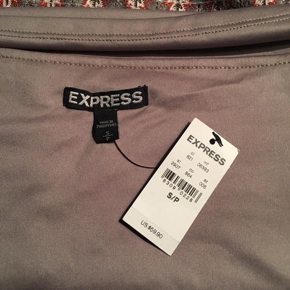 NWT EXPRESS Sz 6 S/P Geometric Sequined Mini Skirt - Picture 7 of 7
